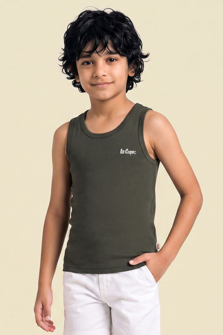 Lee Cooper Boys Solid Vest (Pack of 2) - Multicolor — image 7